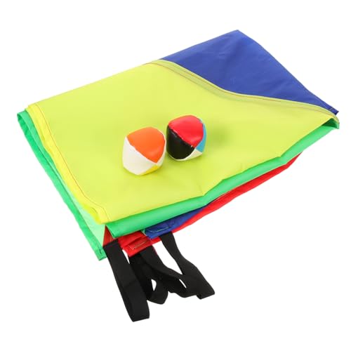 Vaguelly 1 Set Outdoor Sinnesspielzeug Für Babys Regenbogen Fallschirm Für Outdoor Spiele Für Sinnesspielzeug Outdoor Für Kinderspielzeug Lernspielzeug Bunt von Vaguelly