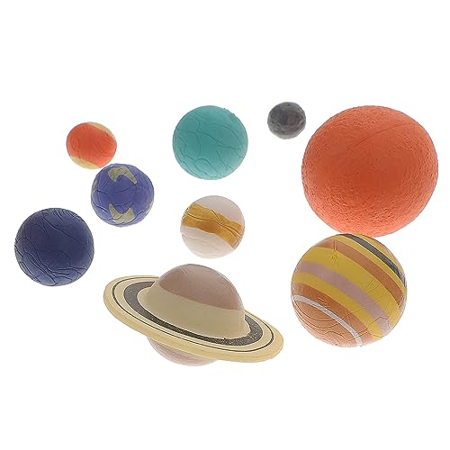 Vaguelly 1 Set Planet 3D Modell Sonnensystem Lernspielzeug Planetenmodell Sonnensystem Modell Sonnensystem Bausatz Weltraumspielzeug Sonnensystem Für 3D Diorama Der Planetenmodelle Vinyl von Vaguelly