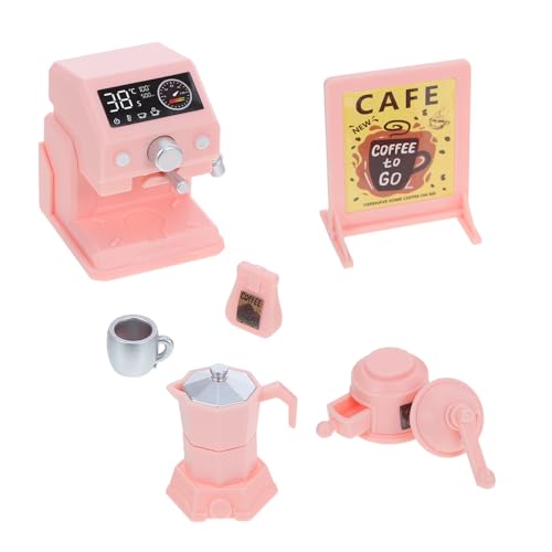 Vaguelly 1 Set Pretend Play Kaffeemaschine Kinder Mini Küchengerät Spielzeug Realistisch für Spielhaus Puppenhaus Küchenmöbel Zubehör von Vaguelly