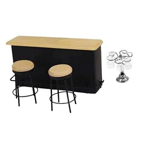 Vaguelly Puppenhaus-Set – Teeparty-Accessoire – Miniatur-bartheke – Miniatur – Für Mini- -sammler von Vaguelly