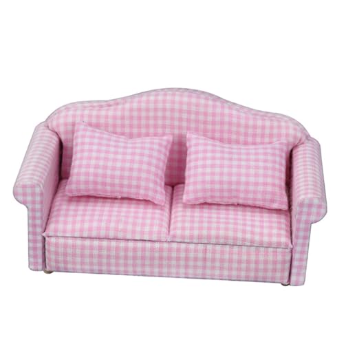 Vaguelly 1 Set Puppenhaus Sofa Möbel Mini Sofa Möbel Mini Sofa Mit Kissen von Vaguelly