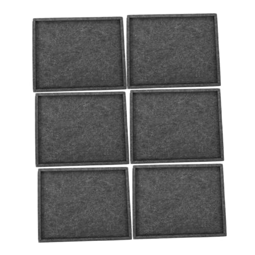 Vaguelly 1 Set Puzzlehne Puzzle-Sortierbrett Puzzleteile-Organizer Puzzlesortierfach Mehrzweck-Organizer-Fach Block-Puzzle-Organizer Multifunktionstablett Puzzle-Tablett gefühlt Dark Grey von Vaguelly