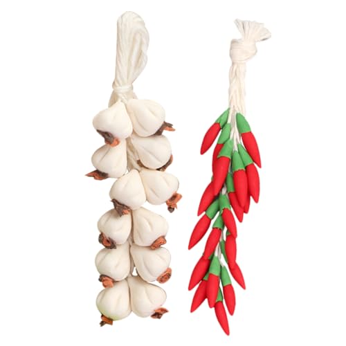 Vaguelly 1 Set Realistische Gemüse Ornamente Mini Simulation Chili Miniatur Handwerk Harz von Vaguelly