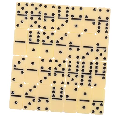 Vaguelly 1 Set Set Dominosteine ​​Haushalt Domino Brettspiele Domino Brettspiel Domino Bausteine ​​Domino Block Melamin von Vaguelly