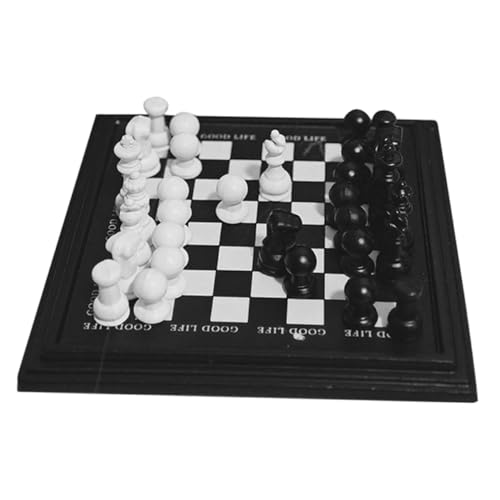 Vaguelly Realistisches Mini-Set Schachbrett 48 Mm Miniatur Für Puppenhaus Jungen Und Mädchen von Vaguelly