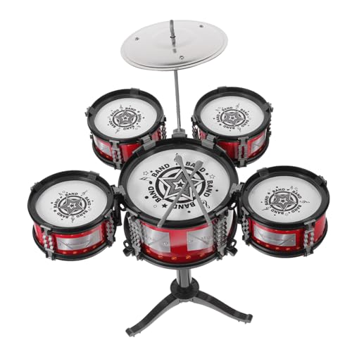 Vaguelly Schlagzeug Für Anfänger Kinder Jazz-Schlagzeug Pädagogisches Musikinstrument Kleinkinder-Schlagzeug Kleinkinder-Percussion Musikspielzeug Spielset von Vaguelly
