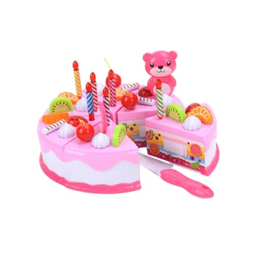 Vaguelly 1 Set Simulation Kuchen Mädchen Lebensmittel Dessert Schneiden Pädagogisches Kuchen Kuchen Schneiden Früh Pädagogisches Kunststoff Rosa von Vaguelly