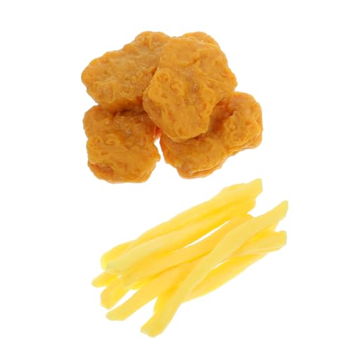 Vaguelly Künstliches Hühnerspielzeug 15 Stück Chicken Nuggets Pommes Frites Modelle Realistische Simulation Für Jungen Und Mädchen Zum Spielen Vaguelly Künstliches Hühnerspielzeug 15 Stück Chicken Nuggets Pommes Frites Modelle Realistische Simulation Für Jungen Und Mädchen Zum Spielen von Vaguelly