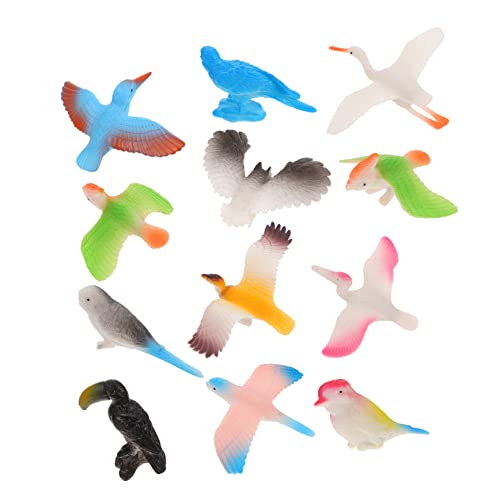 Vaguelly 1 Set Simulation Vögel Spielzeug Praktische Plastikvögel Spielzeug Kinderspielzeug von Vaguelly