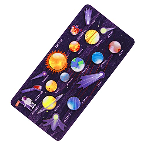 Vaguelly 1 Set Sonnensystem Puzzle Sonnensystem Modell Puzzle Für Kinder Puzzle Spielzeug Holz Weltraum Puzzles Sonnensystem Passendes Spielzeug Holz Planeten Puzzles Weltraum von Vaguelly