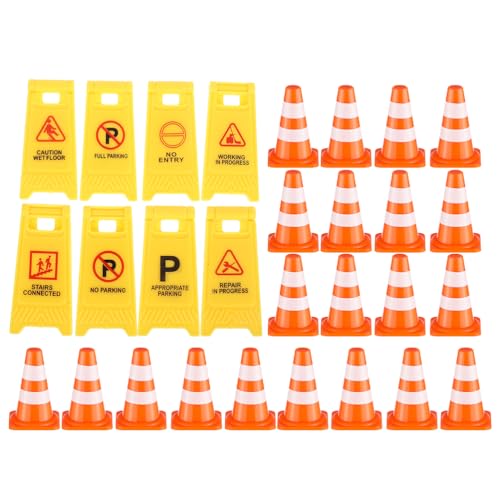 Vaguelly 1 Set Spielzeug-Verkehrskegel: Simulations-Verkehrszeichen-Spielset für Kinder – Miniatur-Verkehrszeichen-Kegel, Rollenspiel-Spielzeug zum Lernen Vaguelly 1 Set Spielzeug-Verkehrskegel: Simulations-Verkehrszeichen-Spielset für Kinder – Miniatur-Verkehrszeichen-Kegel, Rollenspiel-Spielzeug zum Lernen von Vaguelly