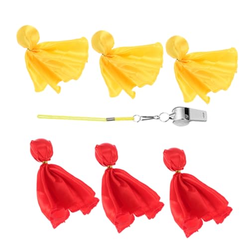 Vaguelly 1 Set Sport-straffahnen, Fußball-straffahnen, Fußball-wurffahnen, Kleine Straffahnen, Pfeifen-Set von Vaguelly