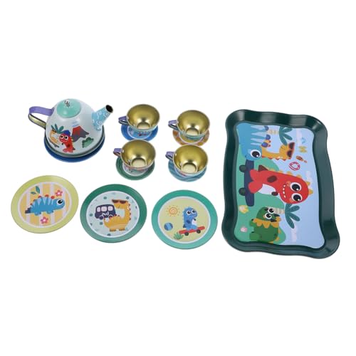 Vaguelly 1 Set Teeservice Teetassen Für Kleinkinder Mini Teetasse Küche Rollenspiel Für Kleine Mädchen Rollenspiel Kleines Teegeschirr Spielset Weißblech von Vaguelly