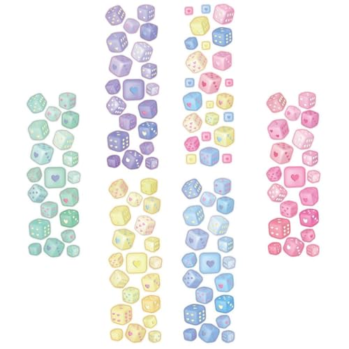Vaguelly 6blätter Bunte Herz Dice Aufkleber Dekorative Scrapbooking Sticker Für Journals Fotoalben Und Projekte Farben Zufällig Vaguelly 6blätter Bunte Herz Dice Aufkleber Dekorative Scrapbooking Sticker Für Journals Fotoalben Und Projekte Farben Zufällig von Vaguelly