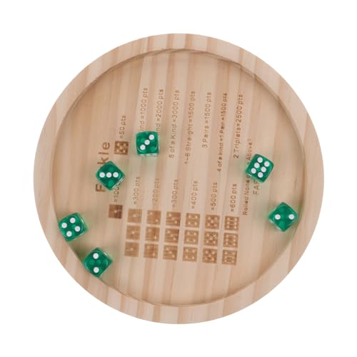 Vaguelly 1 Set Würfeltablett Kartenspiele Brettspiele Partywürfel Rollings Tray Aktivitätswürfel Smart Games Würfelspiel Familie Farkle Würfel Brettspielwürfel Familientreffen Spielwürfel von Vaguelly