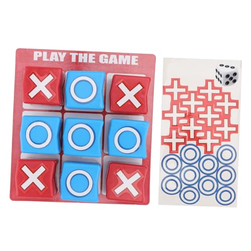Vaguelly 1 Set Xo Schach Kinderspielzeug Kinderspielzeug Familienspielzeug Interaktives Schachspiel Zehenspielset Interessantes Spielspielset Brettspiel Zehenspiel Kunststoff von Vaguelly