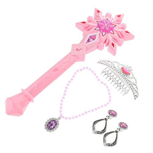 Vaguelly 1 Set Zauberstab Bühnenauftritt Feenstäbe Performance Kostüm Anzug Prinzessin Cosplay Requisite Mädchen Schneeflocke Feenstab Party Kinderkostüm Feenstab Für Mädchen Stoff Rosa von Vaguelly