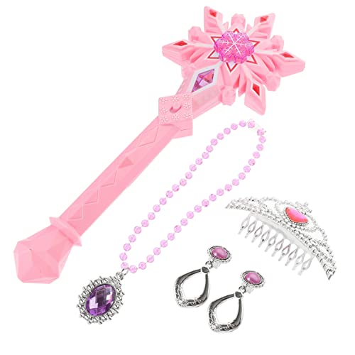 Vaguelly 1 Set Zauberstab Bühnenauftritt Feenstäbe Prinzessin Cosplay Kostüm Zartes Kinderauftrittskostüm Prinzessinnenstil Kostümzubehör Feenstab Kunststoff Rosa von Vaguelly
