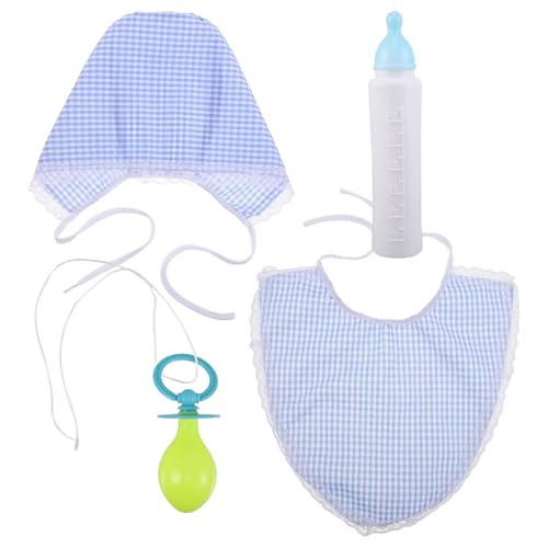 Vaguelly 1 Set lustiges Jumbo-Baby-Kostümzubehör für Erwachsene, Cosplay-Requisiten mit übergroßer Lätzchenmütze und Schnuller für Halloween-Weihnachtspartys und von Vaguelly