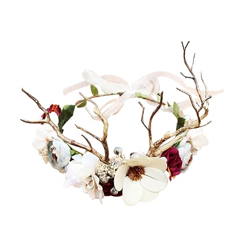 Vaguelly 1 Stück Einzigartiges Leuchtendes Blumen Haarband für Dekoratives Party Haaraccessoire mit Blumen und für Feierlichkeiten Hochzeiten und Cosplay Events von Vaguelly