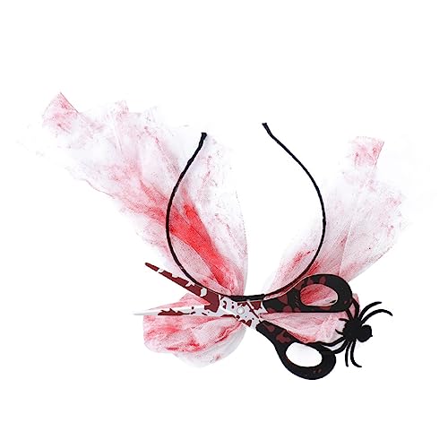 Vaguelly 1 Stück Halloween-Stirnband Halloween-haarreifen Blutendes Stirnband Horror-kopfstütze Cosplay-Kopfschmuck Halloween-Party-Requisite Haarband Aus Blutgaze Vlies von Vaguelly
