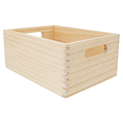 Vaguelly 1 Stück Küchenaufbewahrung Holzspielzeug Küchengeschirr Lernspielzeug Kognitives Küchenspielzeug Holzkiste Nachahmung Holzkiste Aufbewahrungsspielzeug von Vaguelly