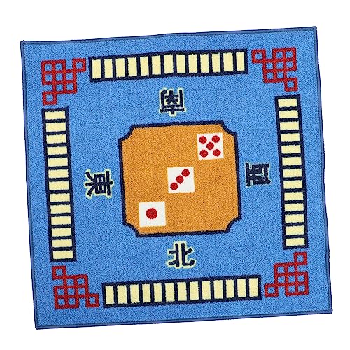 Vaguelly 1 Stück Mahjong-tischdecke Spielmatte Spiel Mahjong-Matte Aus Filz Tisch Mahjong-matten Mahjong-tischmatte Pokertischmatte Mahjong-spielmatte Domino Tischdecke Gummi Blue von Vaguelly