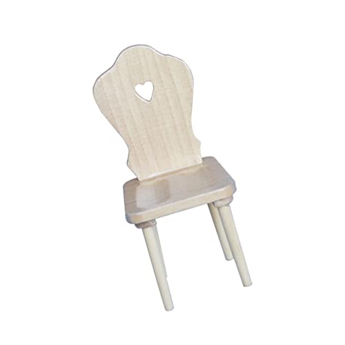 Vaguelly 1 Stück Mini Möbelstuhl Miniaturen Mini Stuhl Ornament Mini Stuhl Basteln Miniatur Stuhl Modell Puppenhausmöbel Winzige Möbeldekorationen Stühle Mini Stuhl Dekore Holz von Vaguelly