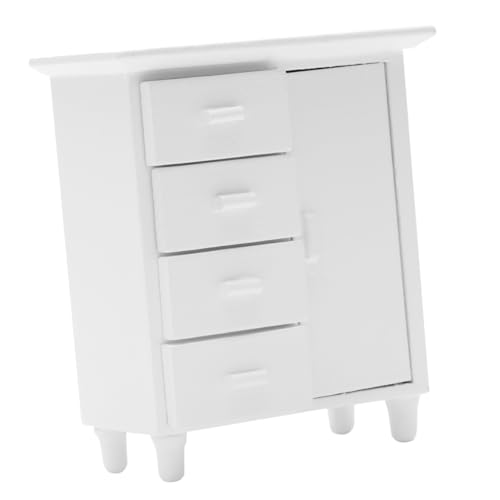 Vaguelly 1 Stück Miniatur Möbel für Puppenhaus DIY Mini Schrank Modell Niedliches Türiges Design für Kreative Szenen und Kinderzimmerdeko Robust und Einfach zu Montieren von Vaguelly