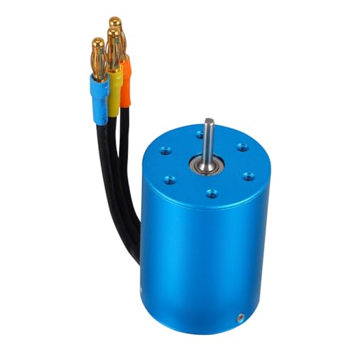 Vaguelly 1 Stück Motor Motor brushless Motor rostfrei RC-Spielzeugteile roststop rost Stop RC Bootsmotor bürstenloser Motor RC-Car Brushless-Motor rc zubehör Metall Blue von Vaguelly
