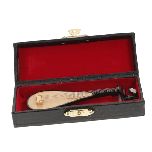 Vaguelly 1 Stück PIPA -Modellschmuck kleines Musikinstrument Instrumentenmodell Mini-Instrument Miniatur-Pipa-Instrument kleine Laute Kleiner Mini Plastik Khaki Vaguelly 1 Stück PIPA -Modellschmuck kleines Musikinstrument Instrumentenmodell Mini-Instrument Miniatur-Pipa-Instrument kleine Laute Kleiner Mini Plastik Khaki von Vaguelly