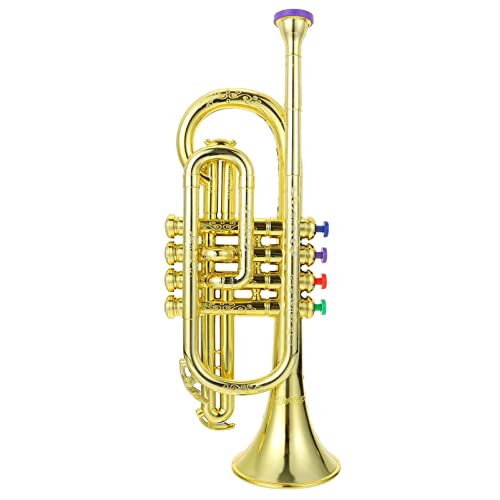 Vaguelly 1 Stück Saxophonmodell Trompete Posaune Ukulele Horninstrumente Spielsimulation Musikinstrument Plastik Musikmodell Kinderspielzeug Instrumentenmodell Beschichtung von Vaguelly