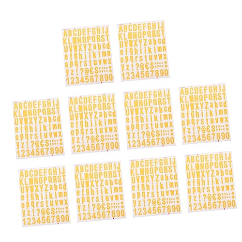 Vaguelly 10 Blatt Selbstklebende Alphabet-Aufkleber Dekorative Aufkleber Für Zuhause Auto Helme Buchstaben-Aufkleber Vaguelly 10 Blatt Selbstklebende Alphabet-Aufkleber Dekorative Aufkleber Für Zuhause Auto Helme Buchstaben-Aufkleber von Vaguelly