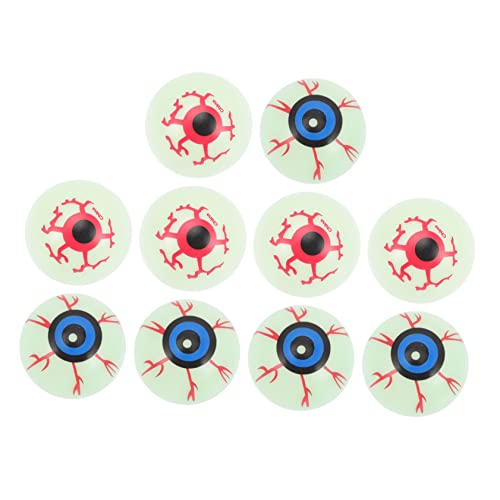 Vaguelly 10 STK Leuchtende Geisteraugen Halloween-Requisiten Halloween-augäpfel Gruselige Augäpfel Realistische Augäpfel Party Augäpfel Requisiten Halloween-Party-augäpfel Falsche Augen Pp von Vaguelly