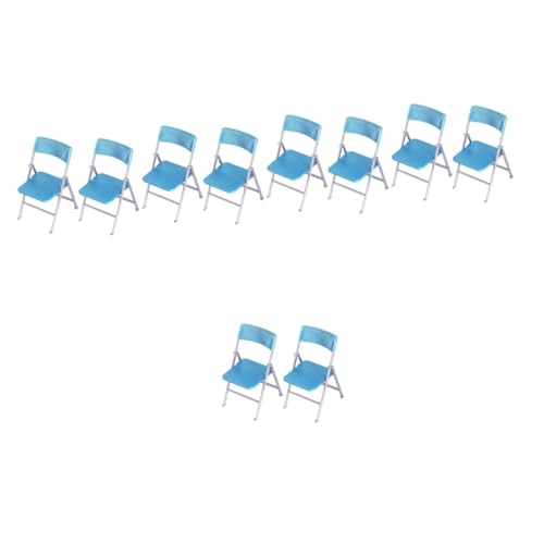 Vaguelly 10 STK Puppenhaus Klappstuhl Mini-Spielzeug Mini-Stuhl Schmückt Mini-hausstuhl Miniatur Haushaltswaren Dekor Mini-strandkorb-Ornament Bjd-Puppen Für PVC Haar Kind Haushaltsprodukte von Vaguelly