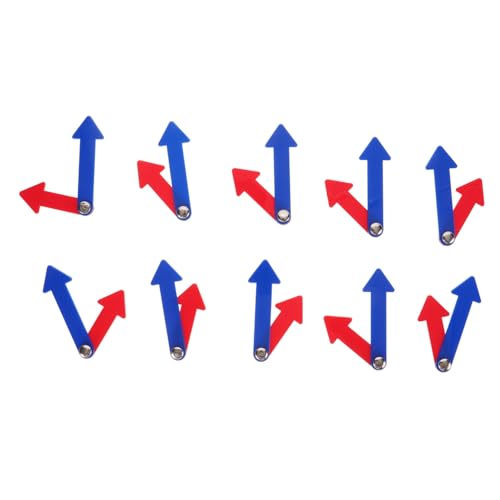 Vaguelly 10 Sätze Teiliges Drehbare Kunststoff uhrzeiger für Lernuhrzeiger Stunden Minutenzeiger Lernspielzeug für Uhrzeitlernen Zuhause Schule DIY Basteln von Vaguelly