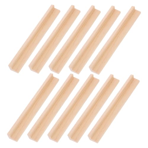 Vaguelly 10 Stück Englische Alphabetbasis Punktzahl Zapfen Reise-Dominosteine Domino Holzständer Holz Domino Halter Multifunktions-Domino-Tabletts Zubehör für Dominospiele hölzern von Vaguelly