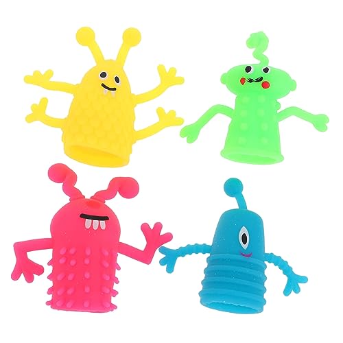 Vaguelly 10 Stück Fingerpuppe Kinderspielzeug kinderknallzeug Finger Puppets Toy Set puppentrage Halloween-Trickspielzeug Halloween-Puppenfingerspielzeug von Vaguelly