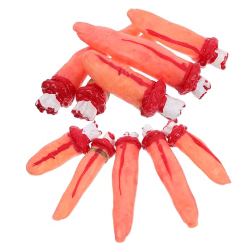 Vaguelly 10 Stück Halloween-Simulation abgetrennter Finger Körperteile Hände Streich Trick Finger Halloween Ding Halloween-Finger Halloween Finger Halloween-Requisiten Horror-Party-Zubehör Vaguelly 10 Stück Halloween-Simulation abgetrennter Finger Körperteile Hände Streich Trick Finger Halloween Ding Halloween-Finger Halloween Finger Halloween-Requisiten Horror-Party-Zubehör von Vaguelly