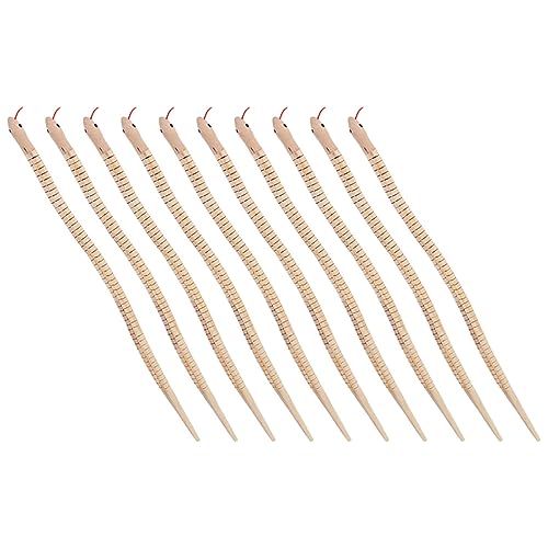 Vaguelly 10 Stück Holzspielzeug Schlange Realistische DIY Holzschlange Unfertiges Bastelspielzeug für Halloween Deko und Lernspielzeug Vaguelly 10 Stück Holzspielzeug Schlange Realistische DIY Holzschlange Unfertiges Bastelspielzeug für Halloween Deko und Lernspielzeug von Vaguelly