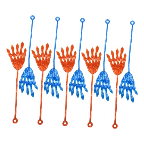 Vaguelly 10 Stück Klebrige Halloween Handspielzeuge Elastische Lustige und Kreative Skeletthände für Partys für Erwachsene Vielseitige Partybedarf Blau und Orange Vaguelly 10 Stück Klebrige Halloween Handspielzeuge Elastische Lustige und Kreative Skeletthände für Partys für Erwachsene Vielseitige Partybedarf Blau und Orange von Vaguelly