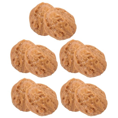 Vaguelly 10 Stück Künstliche Walnüsse Dekorationen Realistische Faux Nüsse für Kreative Wohn und Party Dekorationen Lebensechte Walnuss Modelle als Geschenkidee Vaguelly 10 Stück Künstliche Walnüsse Dekorationen Realistische Faux Nüsse für Kreative Wohn und Party Dekorationen Lebensechte Walnuss Modelle als Geschenkidee von Vaguelly
