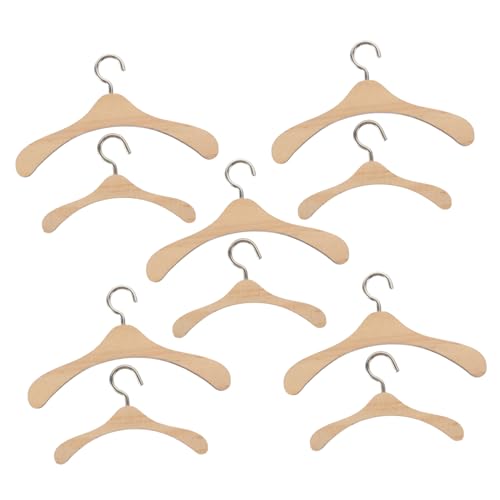 Vaguelly 10 Stück Mini Holz Kleiderbügel für Puppenhaus Langlebig und Stabil für Aufbewahrung von Puppenbekleidung Accessoires für Kleine Puppen und Spielzeughäuser Vaguelly 10 Stück Mini Holz Kleiderbügel für Puppenhaus Langlebig und Stabil für Aufbewahrung von Puppenbekleidung Accessoires für Kleine Puppen und Spielzeughäuser von Vaguelly