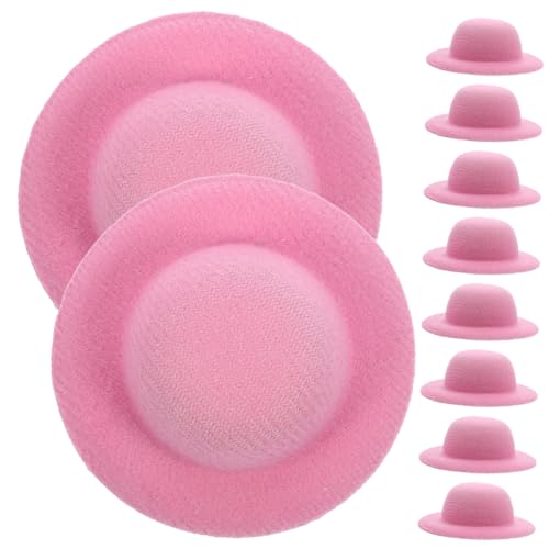 Vaguelly 10 Stück Mini-Strohhut Am Kleinsten Mini- Trollpuppe Zubehör Für Babypuppen Mini-Zylinder-stirnbänder Heimwerken Miniatur Minihut Zum Basteln Figuren Kappe Flanell Rosa Vaguelly 10 Stück Mini-Strohhut Am Kleinsten Mini- Trollpuppe Zubehör Für Babypuppen Mini-Zylinder-stirnbänder Heimwerken Miniatur Minihut Zum Basteln Figuren Kappe Flanell Rosa von Vaguelly