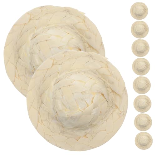Vaguelly 10 Stück Mini-Strohhut Puppenstuben-Strohhüte Mini-Hut Mini-Puppenhüte Puppenhaus Strohhut Mini-Strohhalm Kleiner Hut DIY stütze Mini-Strohhüte zum Basteln Miniatur winzige Hüte Vaguelly 10 Stück Mini-Strohhut Puppenstuben-Strohhüte Mini-Hut Mini-Puppenhüte Puppenhaus Strohhut Mini-Strohhalm Kleiner Hut DIY stütze Mini-Strohhüte zum Basteln Miniatur winzige Hüte von Vaguelly
