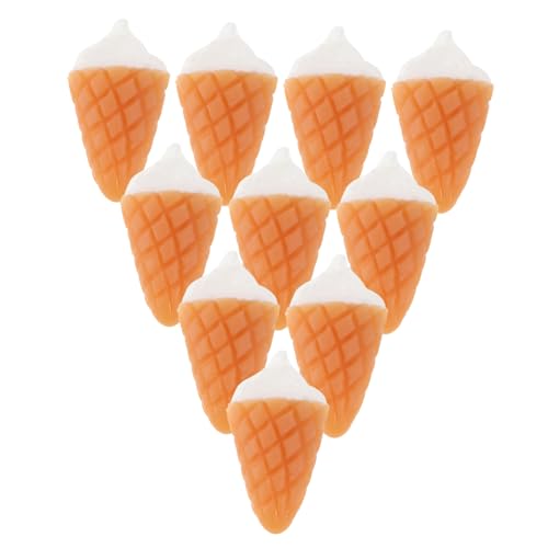 Vaguelly 10 Stück Miniatur Eiscreme Realistische Desserts für Puppenhausdekoration Lebensechte Eissimulation für Fantasievolles und Fotorequisiten von Vaguelly