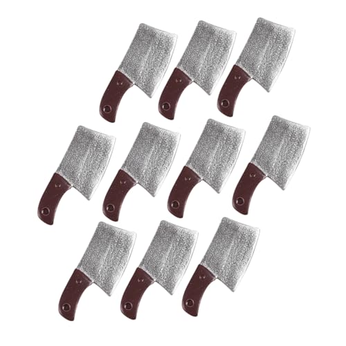 Vaguelly 10 Stück Miniatur Küchenmesser Puppenhaus Zubehör für DIY Küche Realistische Dekoration für Mini Häuser und Spielzeugwelten für Kreative Spielmöglichkeiten von Vaguelly