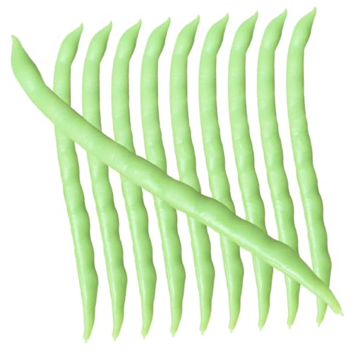 Vaguelly 10 Stück Modell mit grünen Bohnen realistische gefälschte Lebensmittel vegetarische Display-Requisite klein die grünen verkleidung lebensechtes Gemüse Simulationsgemüse PVC Green Vaguelly 10 Stück Modell mit grünen Bohnen realistische gefälschte Lebensmittel vegetarische Display-Requisite klein die grünen verkleidung lebensechtes Gemüse Simulationsgemüse PVC Green von Vaguelly