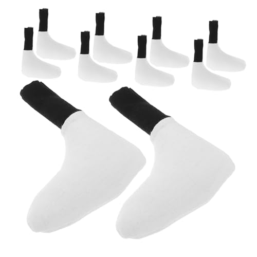 Vaguelly 10 Stück Plüschpuppenzubehör Puppenherstellung Beinzubehör Gelenke Puppenzubehör Babypuppenteile DIY Puppenteilversorgung Gefälschter Gegliederter Fuß Bastelpuppenbein von Vaguelly