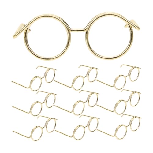 Vaguelly 10 Stück Puppenbrille Teiliges Metallrahmen ohne Gläser DIY Puppenzubehör für Kreative Gestaltungen für Puppenhaus und Fotorequisiten Spaßbrille für Bastelprojekte Vaguelly 10 Stück Puppenbrille Teiliges Metallrahmen ohne Gläser DIY Puppenzubehör für Kreative Gestaltungen für Puppenhaus und Fotorequisiten Spaßbrille für Bastelprojekte von Vaguelly